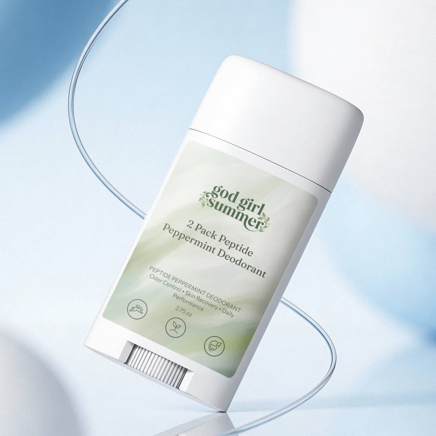 2 Pack Peptide Peppermint Deodorant